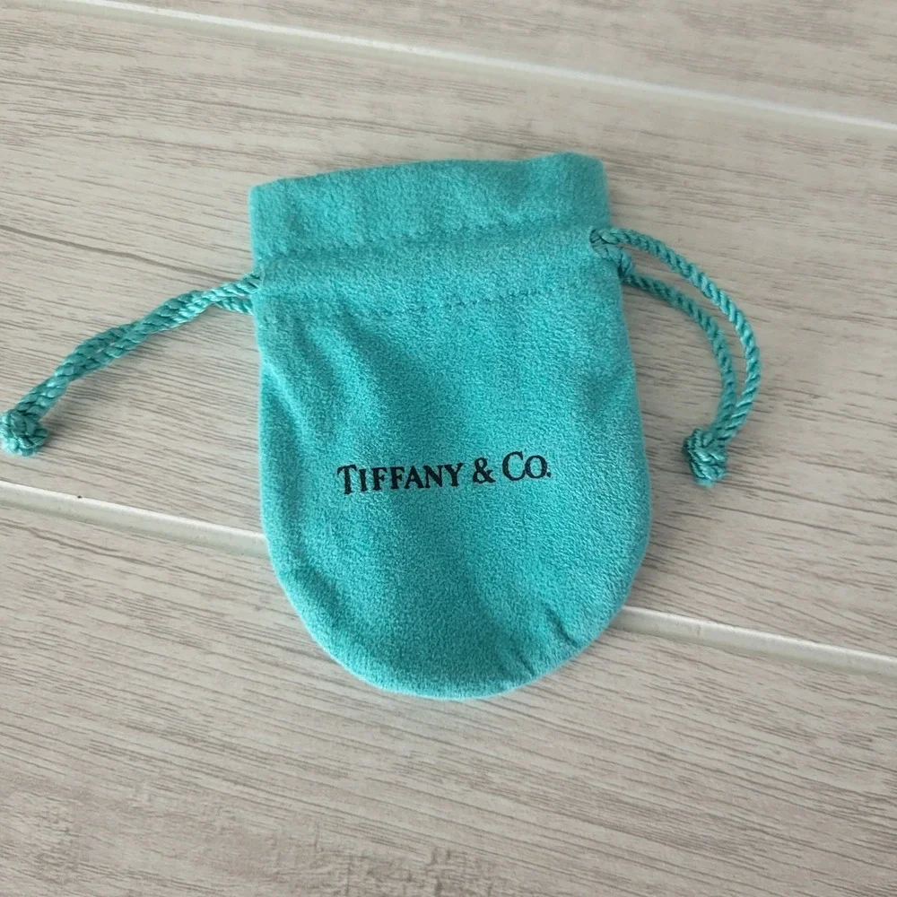 Tiffany Small Blue Jewelry Pouch Duster Bag Empty Drawstring Packaging 3.5